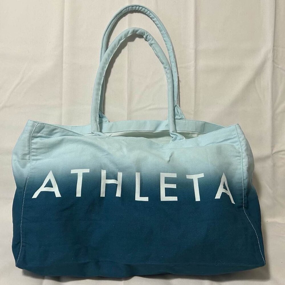Athleta - Blue Ombre Canvas Tote Bag (2)